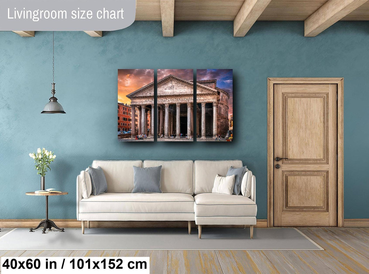 Rome Pantheon on Canvas, Pantheon Art, Rome Street Scene Print, Italy Photograph, Canvas Wall Art, Sunrise on Pantheon, Gift, Travel