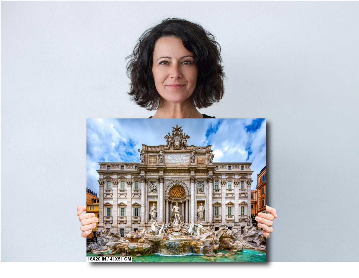 Rome Italy Print, Trevi Fountain Photo, Italy Photography, Photo Art, Canvas Wall Art, Rome Fountain, Anniversary Gift, Travel