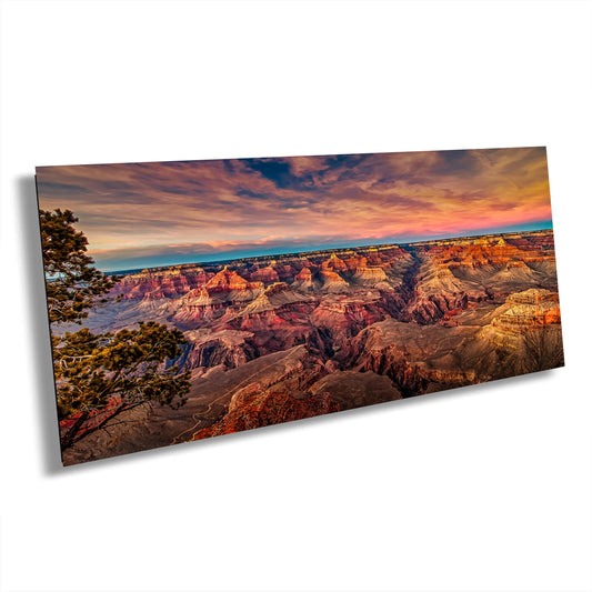 Grand Canyon Sunset Photography, Landscape Canvas Print, Travel Art, Wall decor, South Rim Desert, Arizona Park, Red Rocks