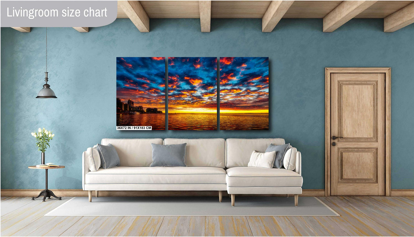 Toronto Golden Sunrise on Canvas, Photo Art, Landscape Photography, Canvas Wall Art, Toronto Skyline Print, Sunrise Photography