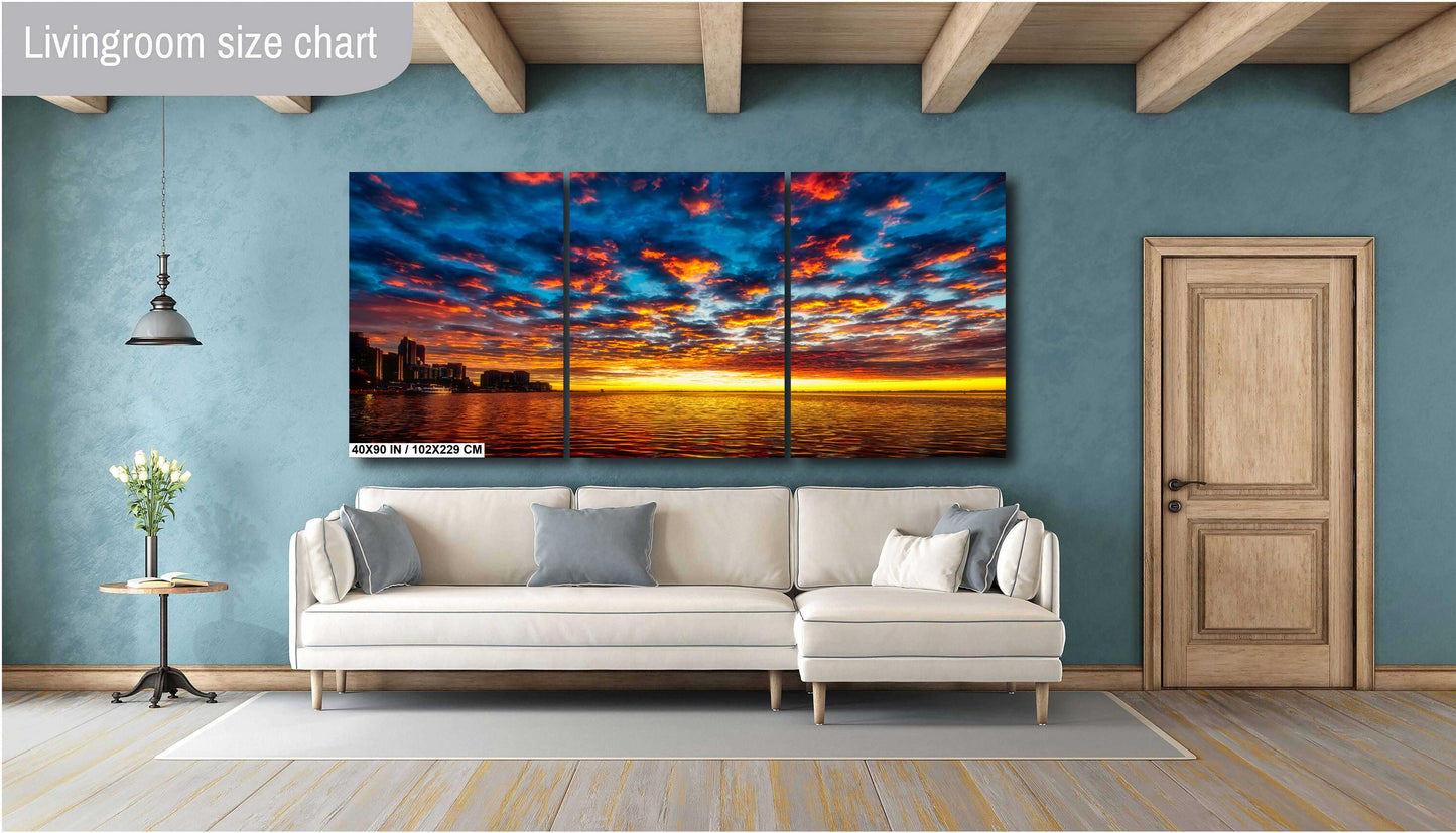 Toronto Golden Sunrise on Canvas, Photo Art, Landscape Photography, Canvas Wall Art, Toronto Skyline Print, Sunrise Photography