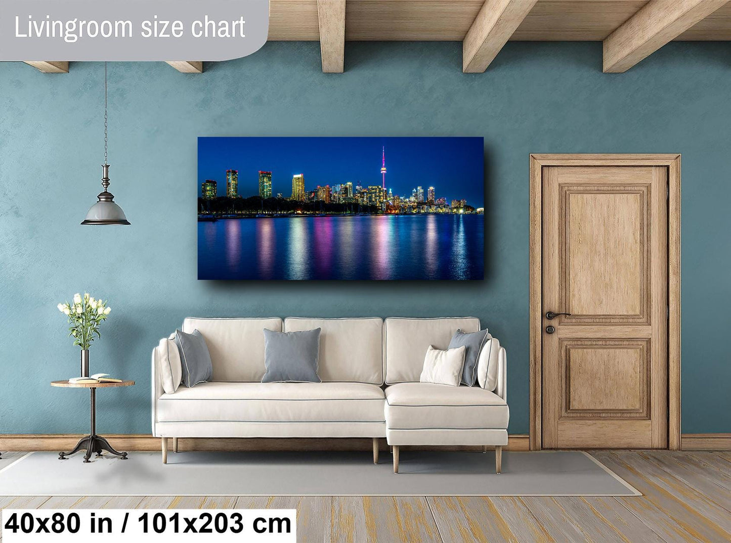 Toronto Skyline at Night on Canvas, Skyline, Photo Art, Canvas Print, Home Decor, Canvas Wall Art, Cityscape, Skyline Photography