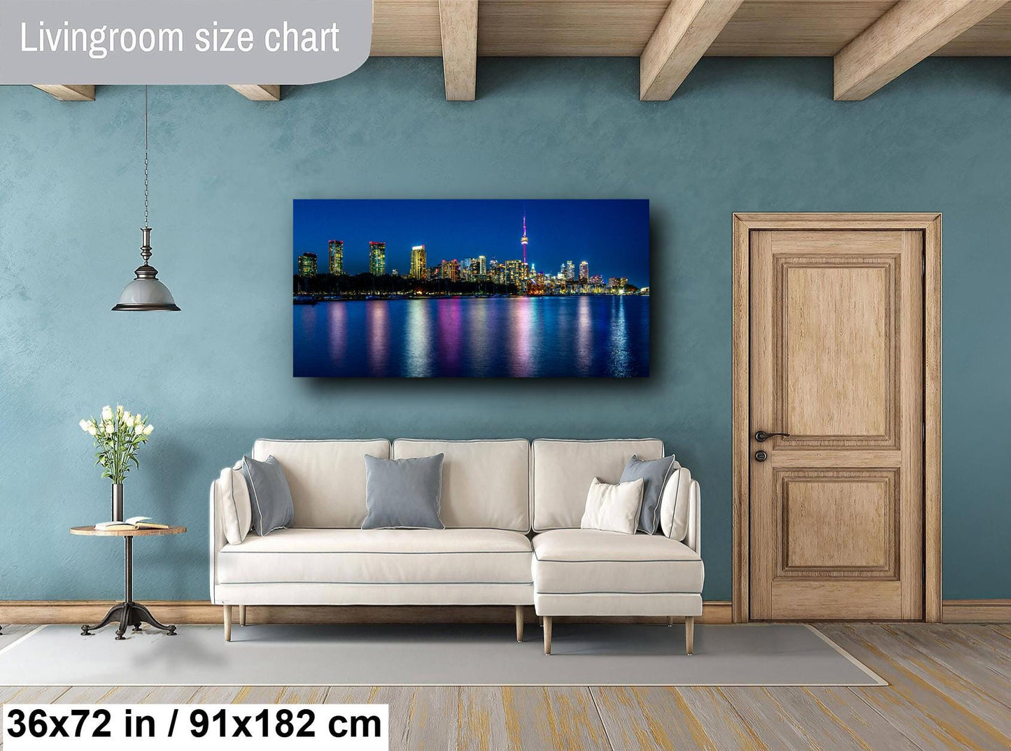 Toronto Skyline at Night on Canvas, Skyline, Photo Art, Canvas Print, Home Decor, Canvas Wall Art, Cityscape, Skyline Photography