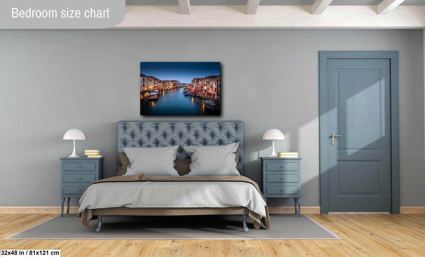 Venice Dawn, Grand Canal, Italy Wall Art, Gondola, Rialto Bridge, Venetian, Travel Photography, Cityscape, Blue Hour, Waterscape, Romantic Decor, Twilight, UNESCO, Pastel Sky, Reflection