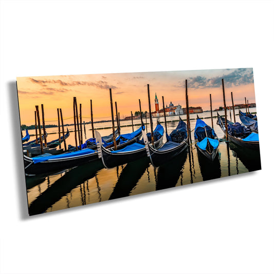 Venice Italy Sunrise Wall Art, Gift, San Giorgio Maggiore, Grand Canal, Italy Travel Art, Large Art Decor, Canvas, Metal, Acrylic