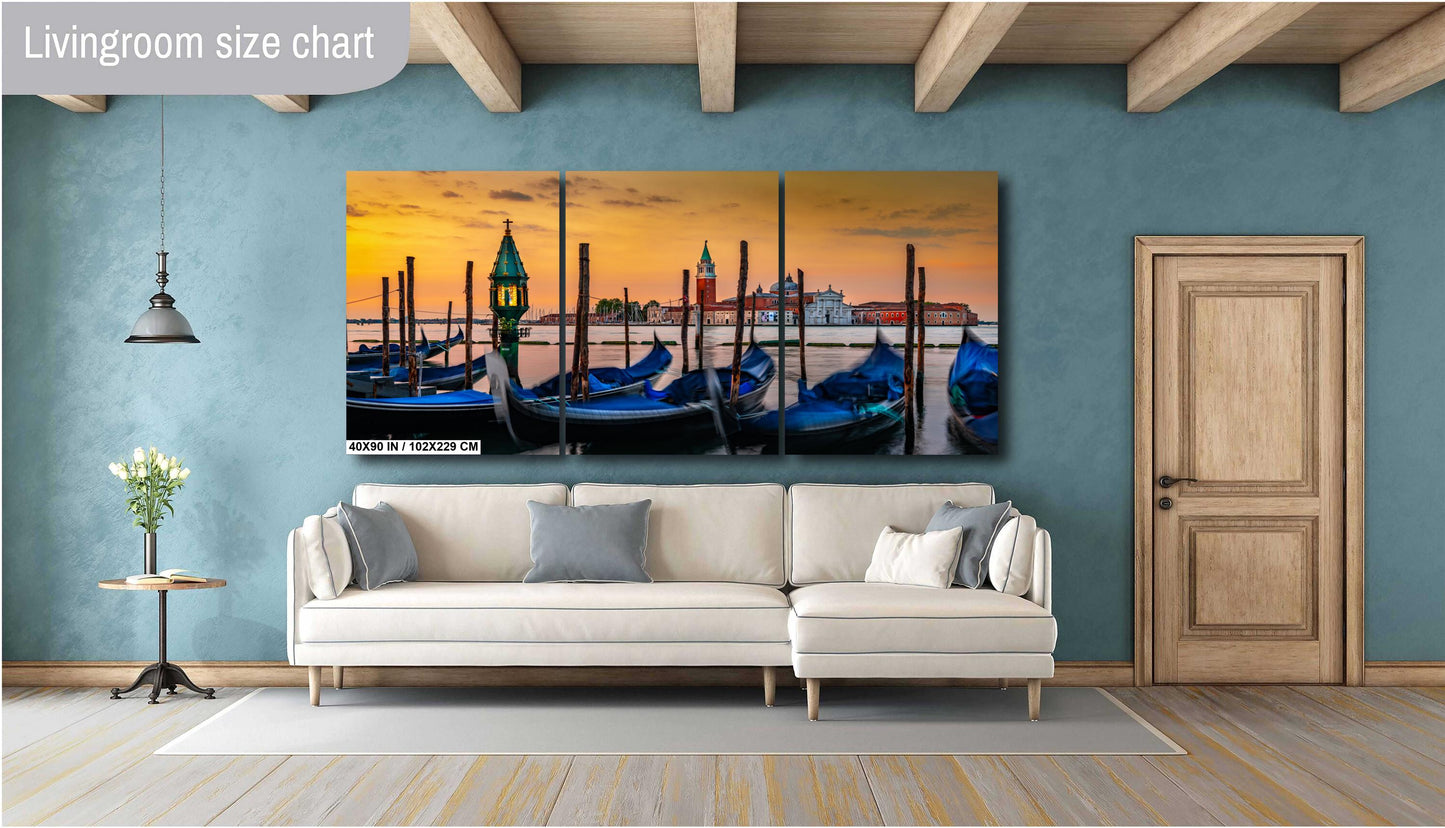 Venice Italy Print, Gondola Photo, Italy Photography, Photo Art, Canvas Wall Art, San Giorgio Maggiore Photography, Gift